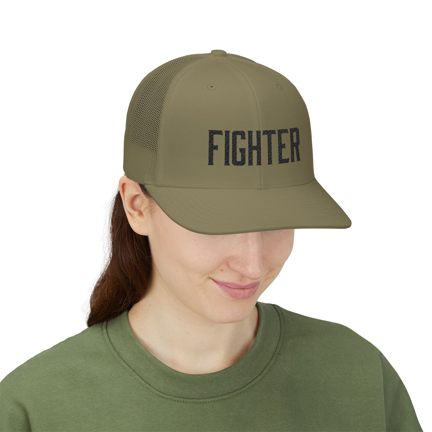 Fighter (Black) Richardson Trucker Hat