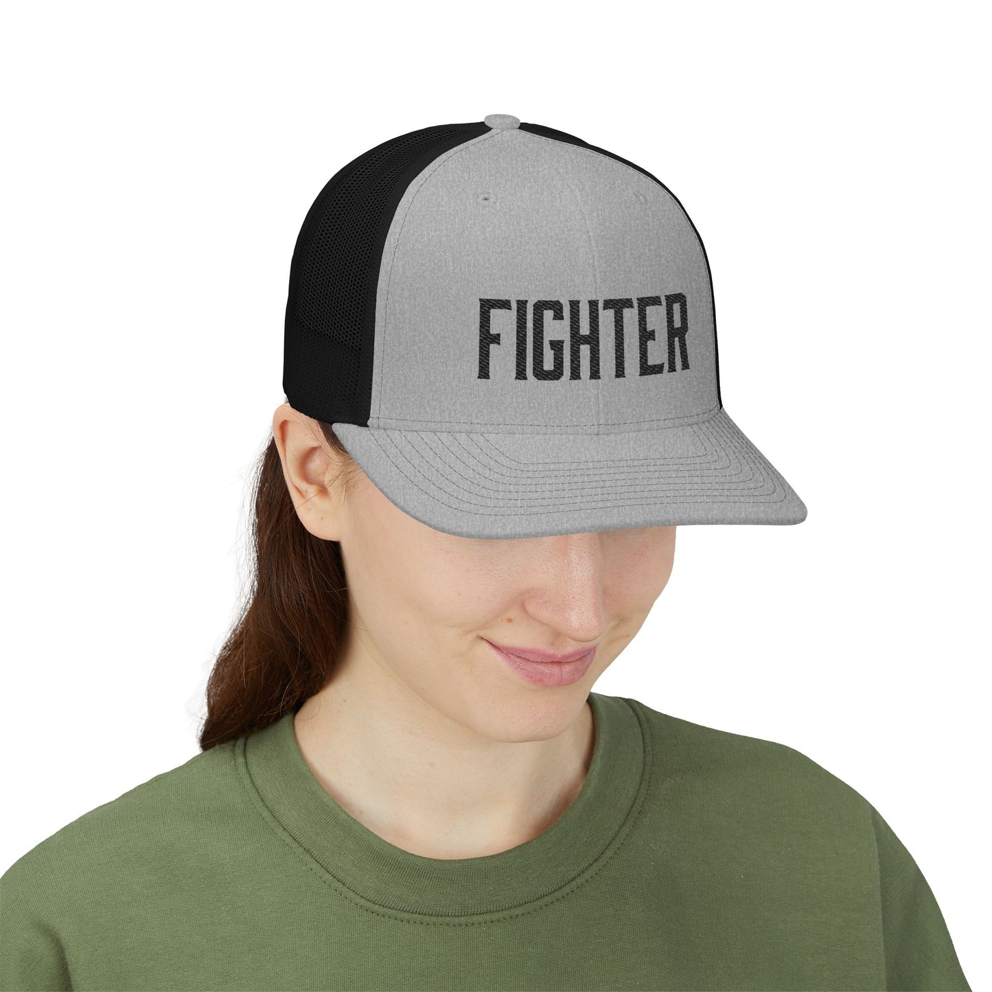 Fighter (Black) Richardson Trucker Hat