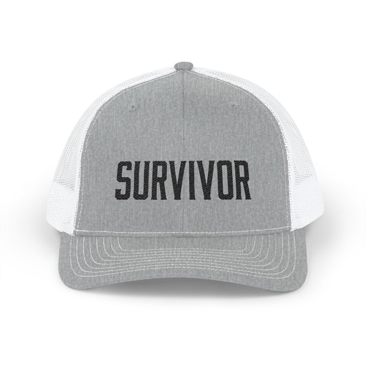 Survivor (Black) Richardson Trucker Hat