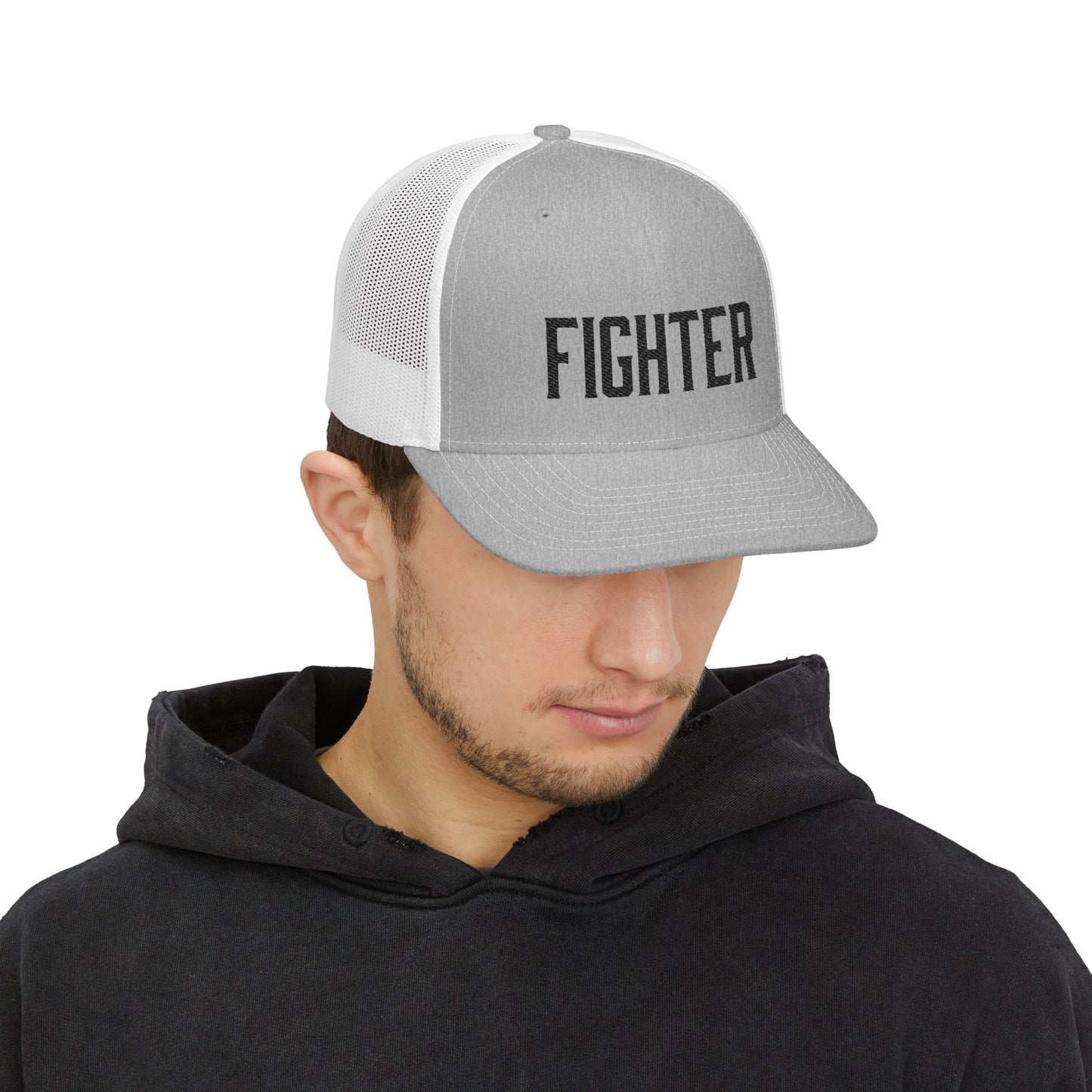 Fighter (Black) Richardson Trucker Hat