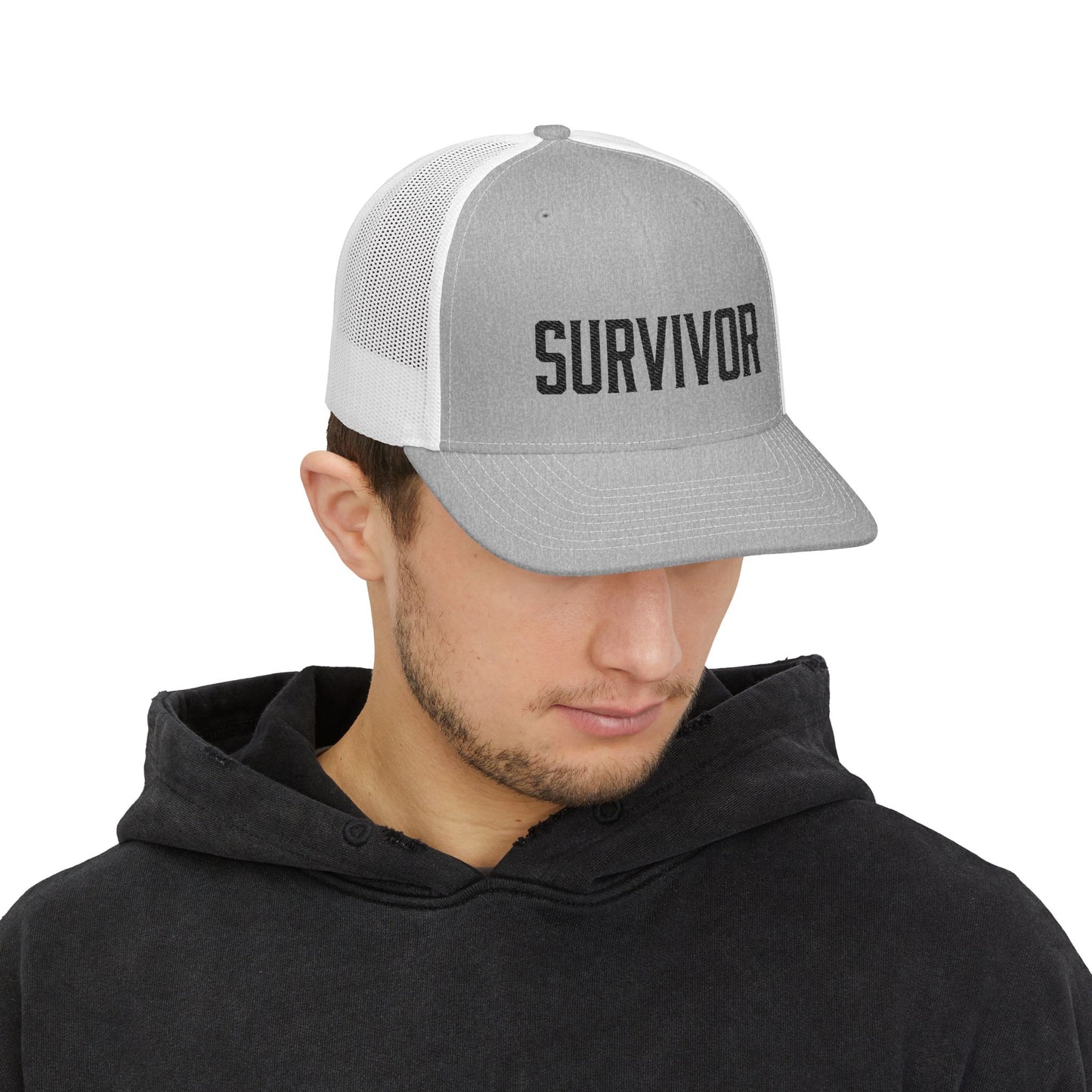 Survivor (Black) Richardson Trucker Hat