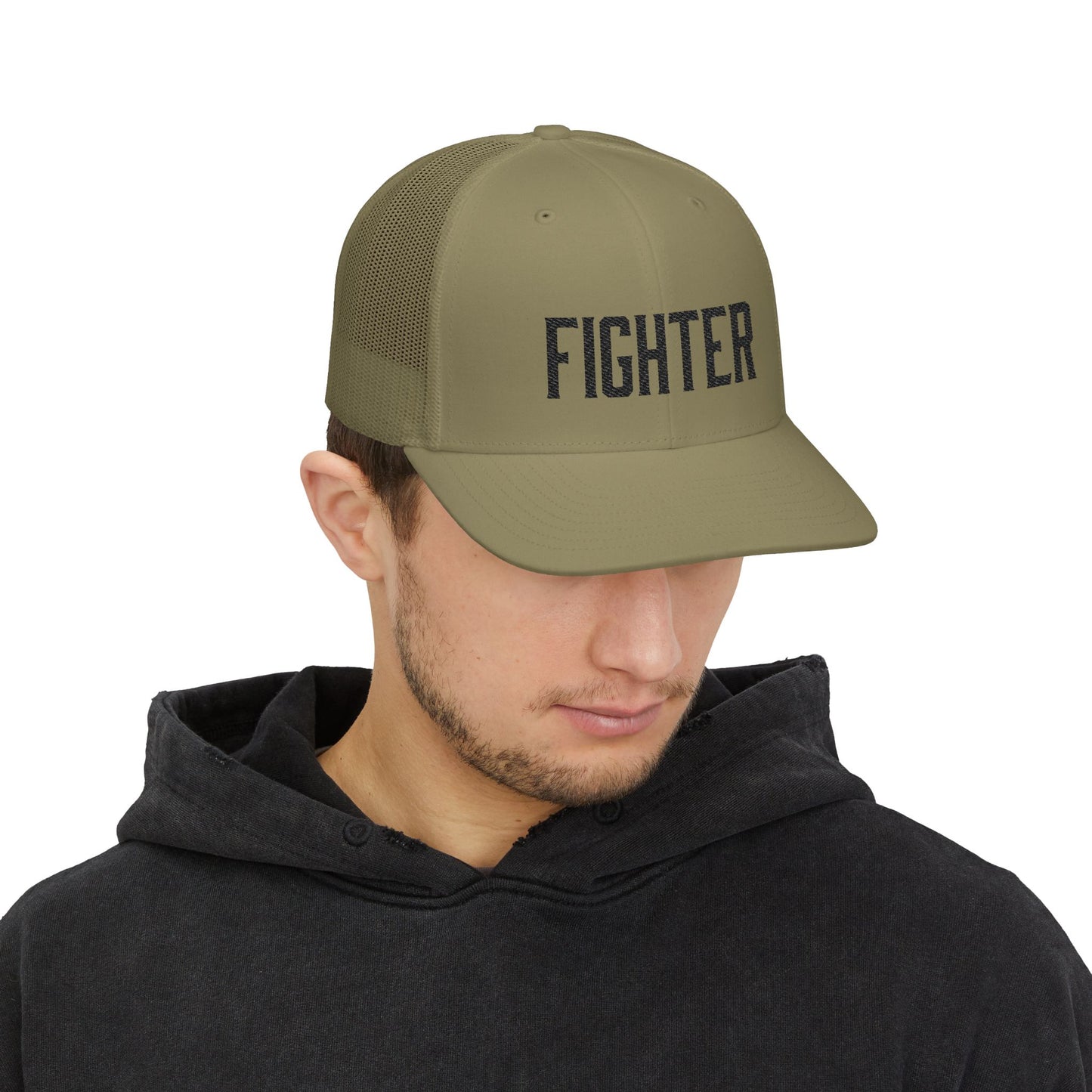 Fighter (Black) Richardson Trucker Hat
