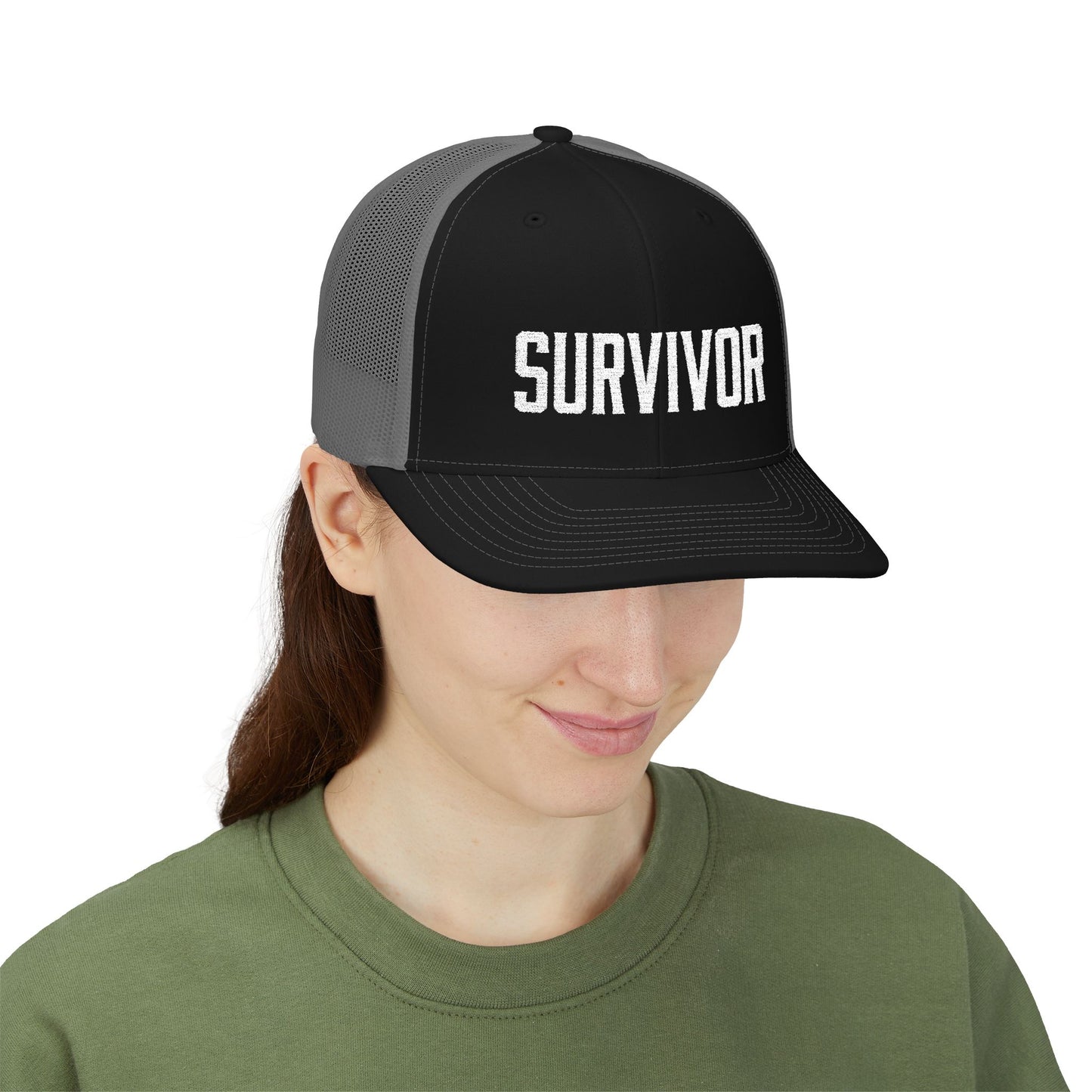 Survivor (White) Richardson Trucker Hat