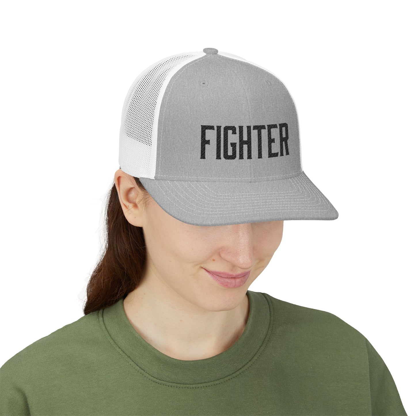 Fighter (Black) Richardson Trucker Hat