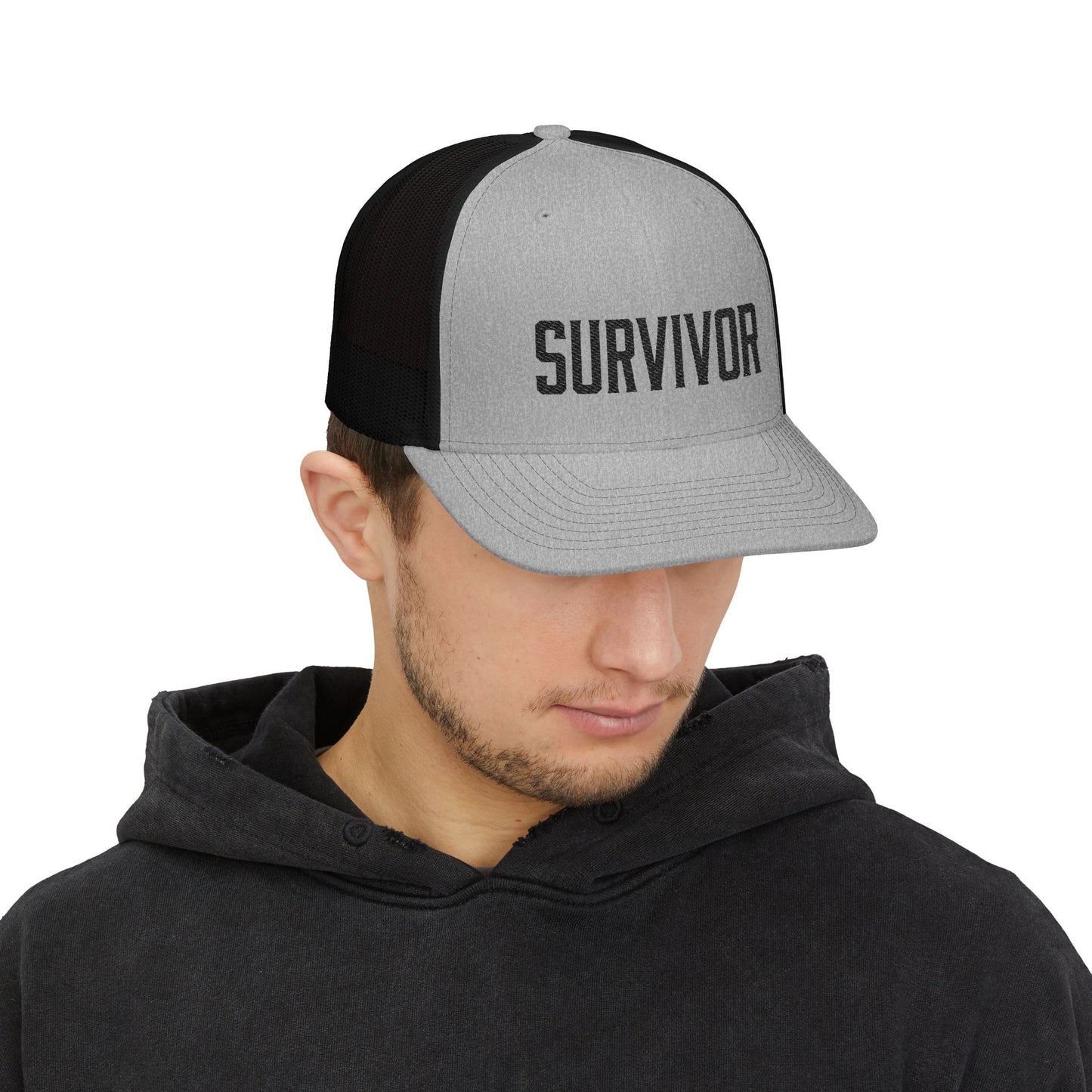 Survivor (Black) Richardson Trucker Hat