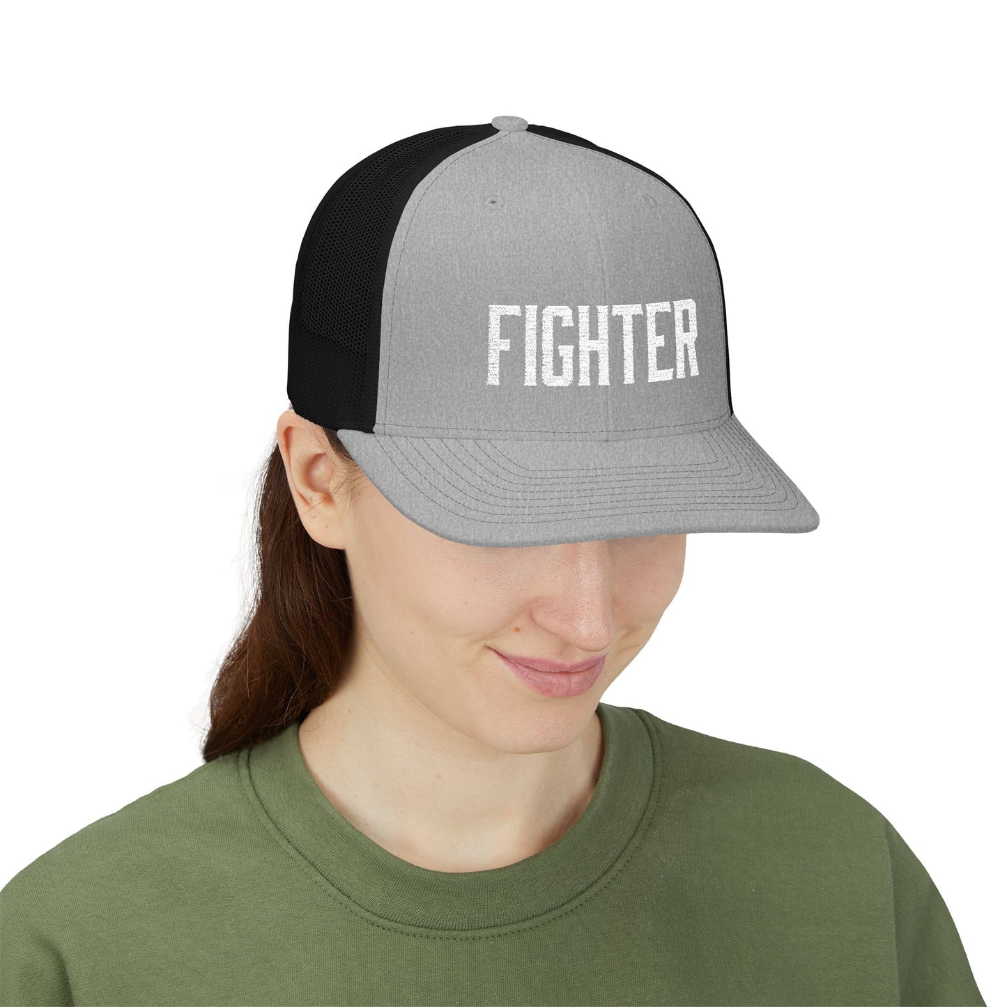 Fighter (White) Richardson Trucker Hat